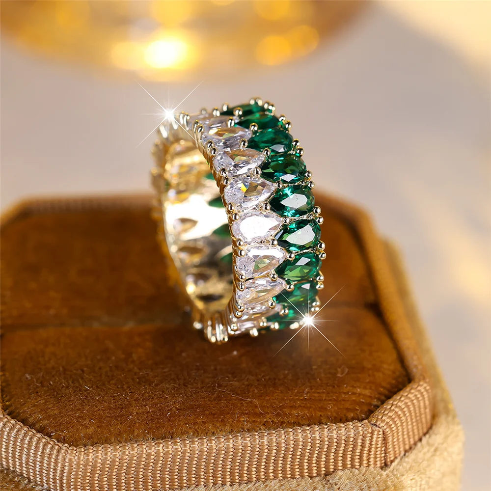 Aquarelle | Colorstone Teardrop Ring