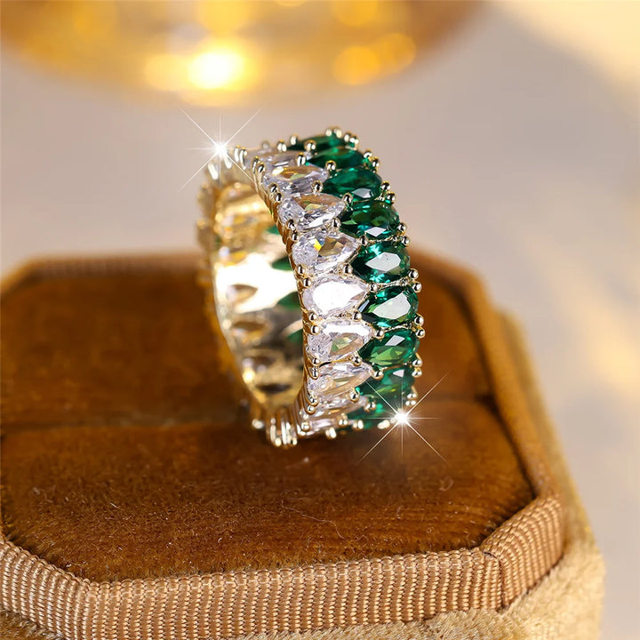 Aquarelle | Colorstone Teardrop Ring
