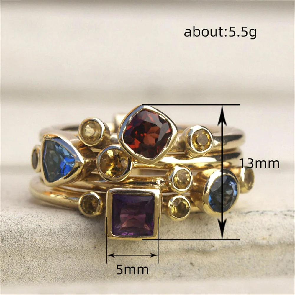 Marisol Rainbow Crystal Ring alternate view