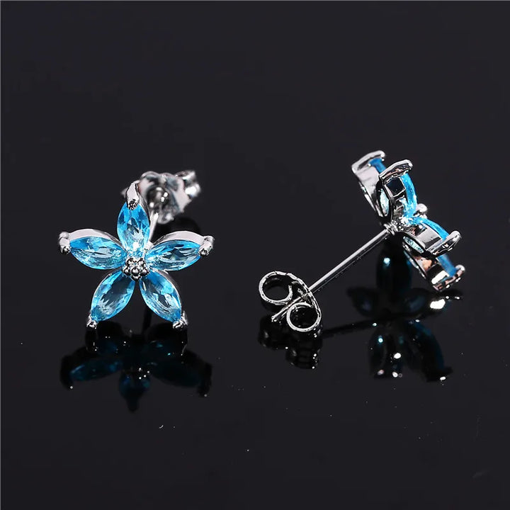 Stellina | Colorstone Star Stud Earrings