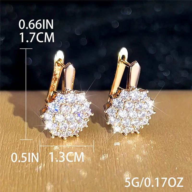 Clairette | White Crystal Clip Earrings