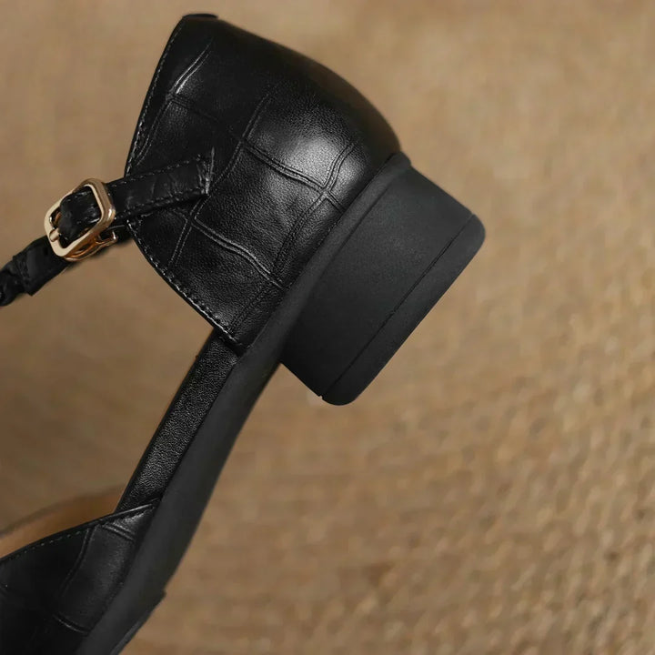 Julieta | Zapatos de Cuero Trenzado