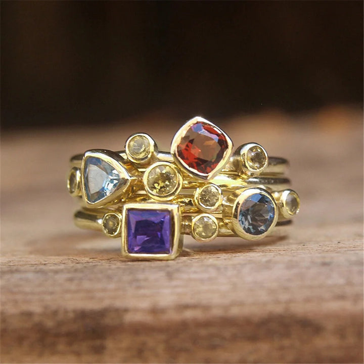 Marisol Rainbow Crystal Ring hero view