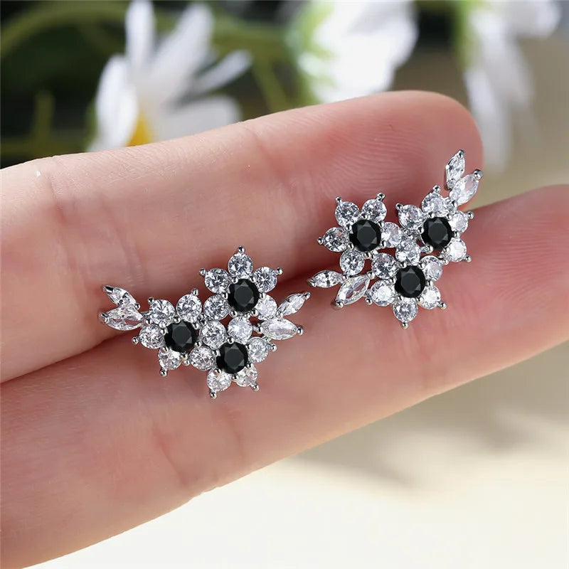 Flora Colorstone Stud Earrings
