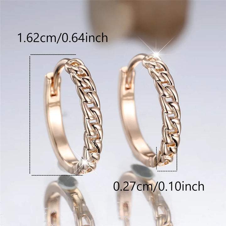 Charme vrouwelijke ronde hoepel oorbellen goud kleur eenvoudige bruiloft sieraden voor vrouwen
