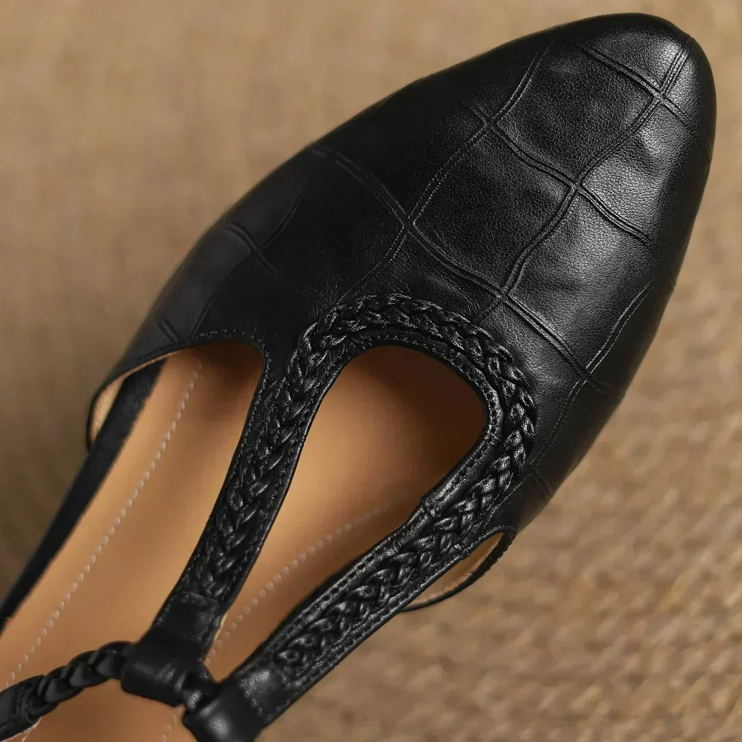 Julieta | Zapatos de Cuero Trenzado