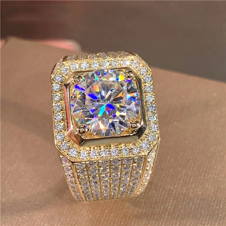 Aureon | White Crystal Statement Ring