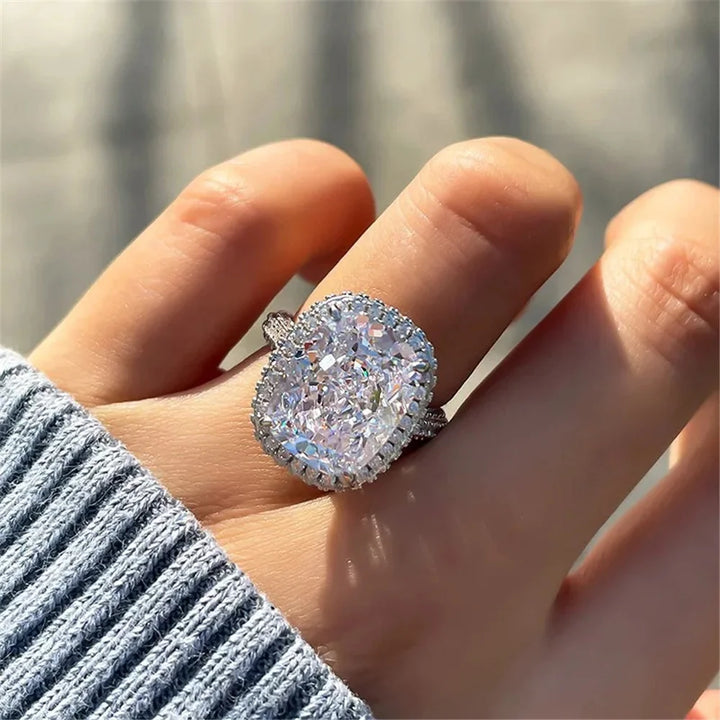 Aveline Statement Crystal Ring styled view