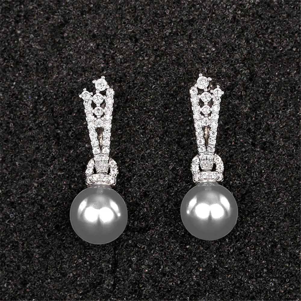 Lunelle Pearl-Look Hoop Earrings additional detail