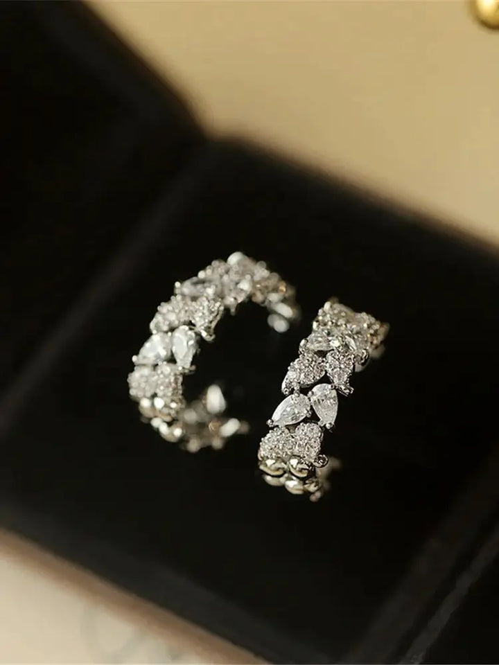 Elowen Crystal Silhouette Stud Earrings