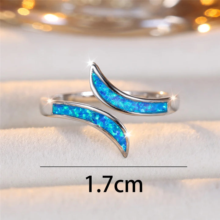 Blue Flame | Opal-Look Ring