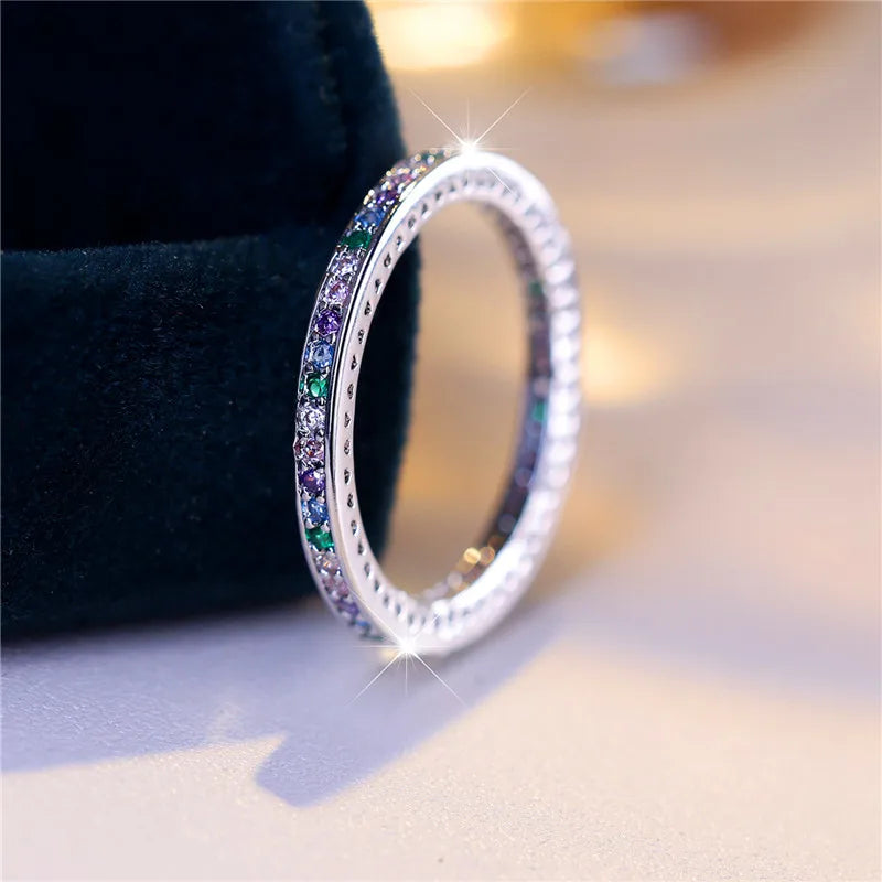 Aurelia Rainbow Pavé Ring additional detail