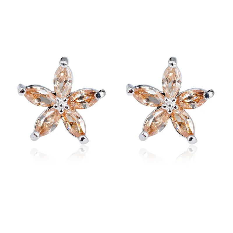 Stellina | Colorstone Star Stud Earrings