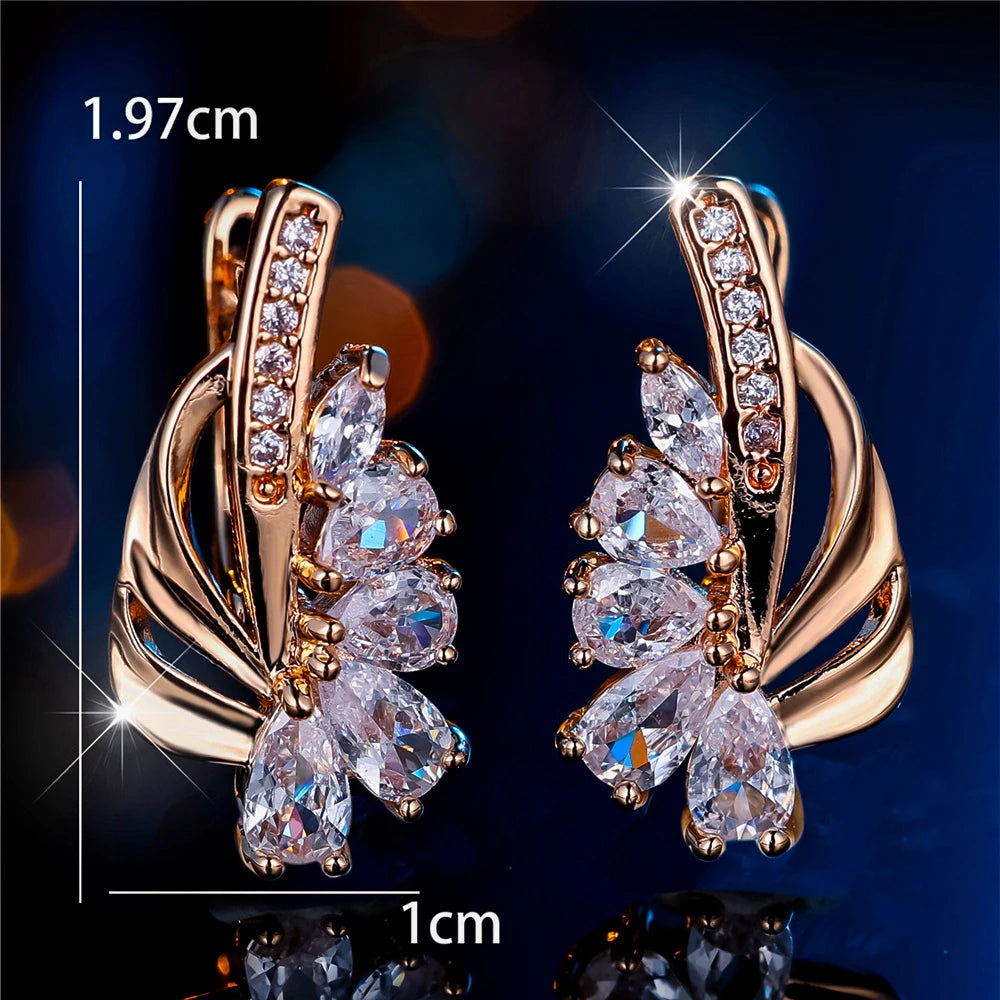 Elara Crystal Geometric Hoop Earrings additional detail