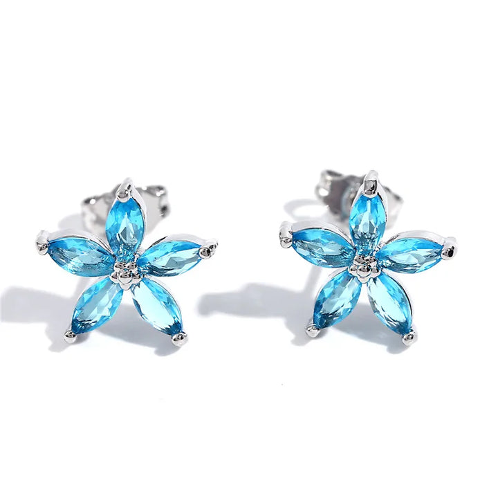 Stellina | Colorstone Star Stud Earrings