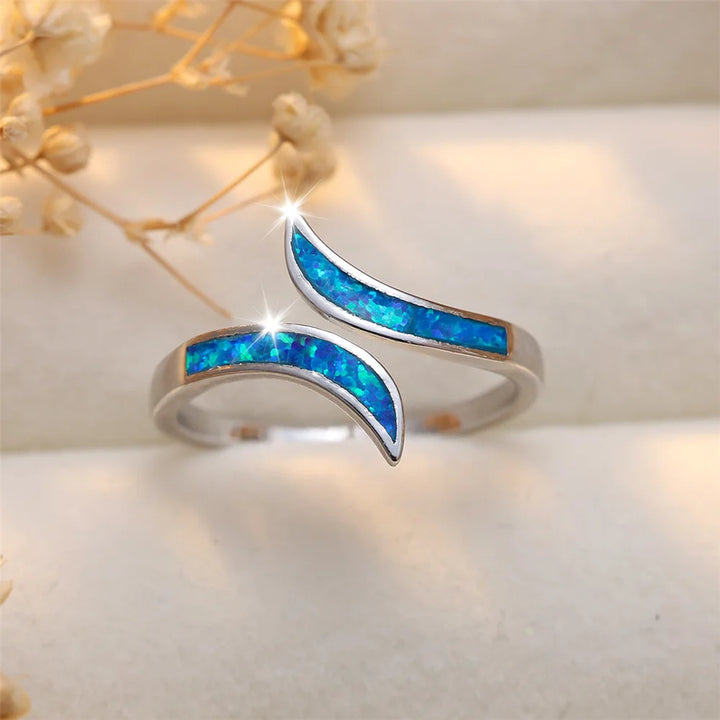 Blue Flame | Opal-Look Ring