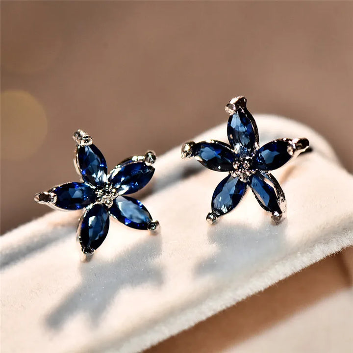 Stellina | Colorstone Star Stud Earrings