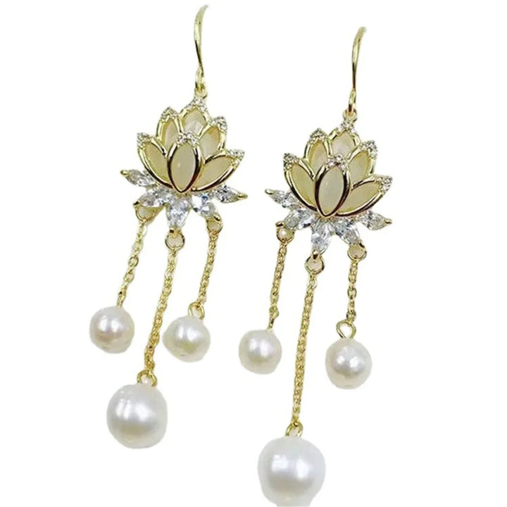 Verdina Pearl-Look Drop Earrings additional detail