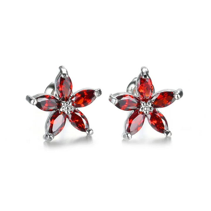 Stellina | Colorstone Star Stud Earrings