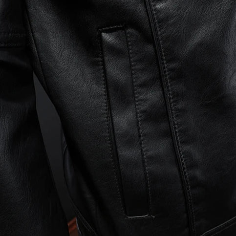 Chaqueta Biker de Cuero para Hombre