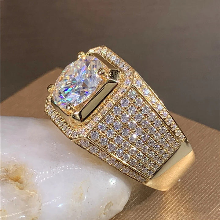 Aureon | White Crystal Statement Ring