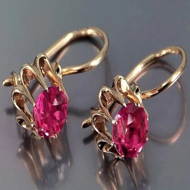 Riviera Colorstone Stud Earrings close-up detail