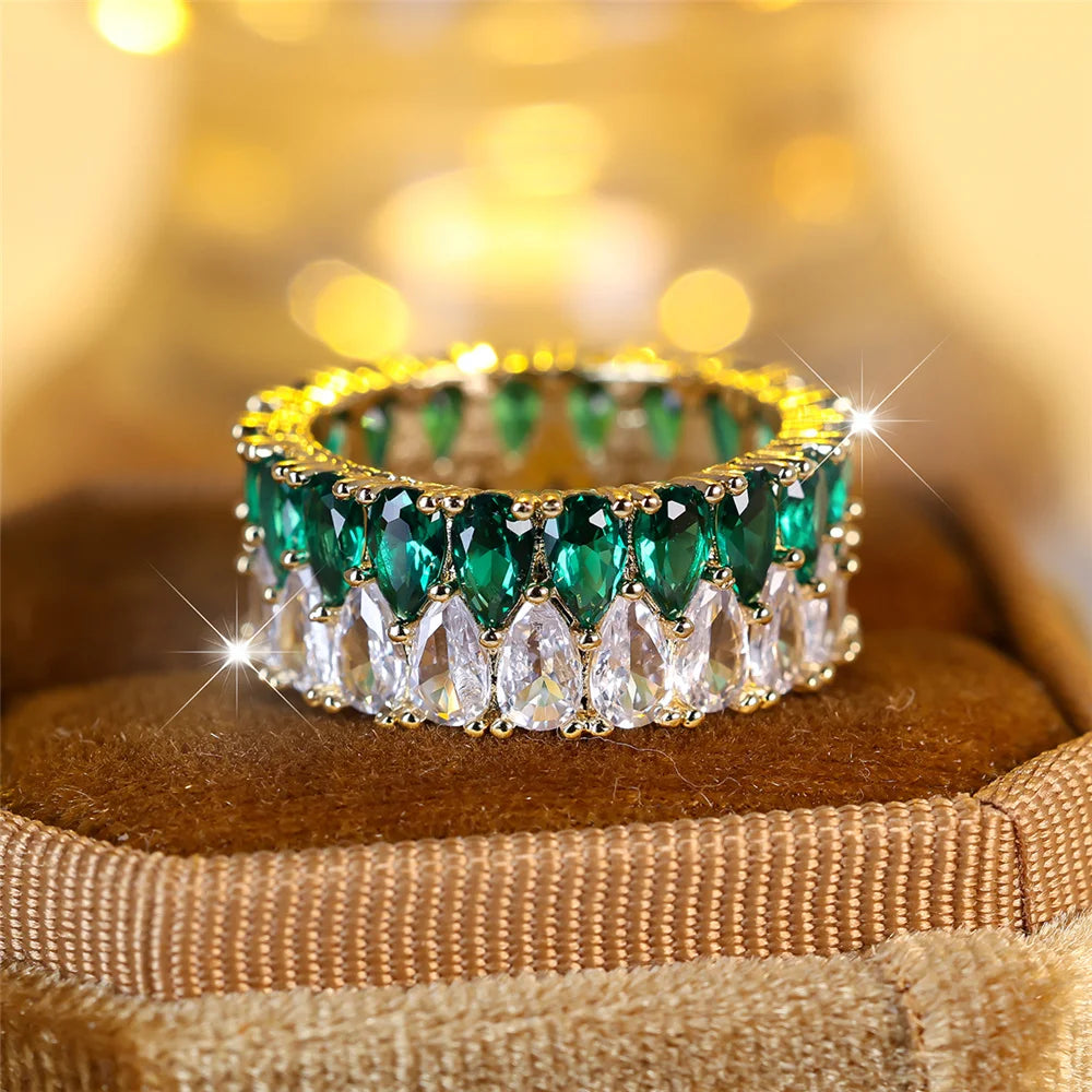 Aquarelle | Colorstone Teardrop Ring