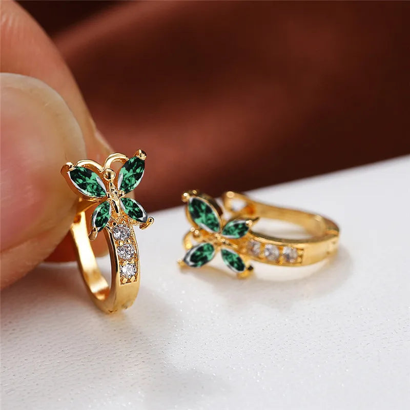Papillon Colorstone Clip Earrings hero view