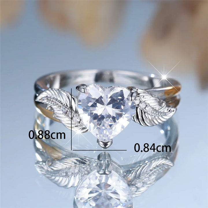 Evelisse Crystal Heart Ring additional detail