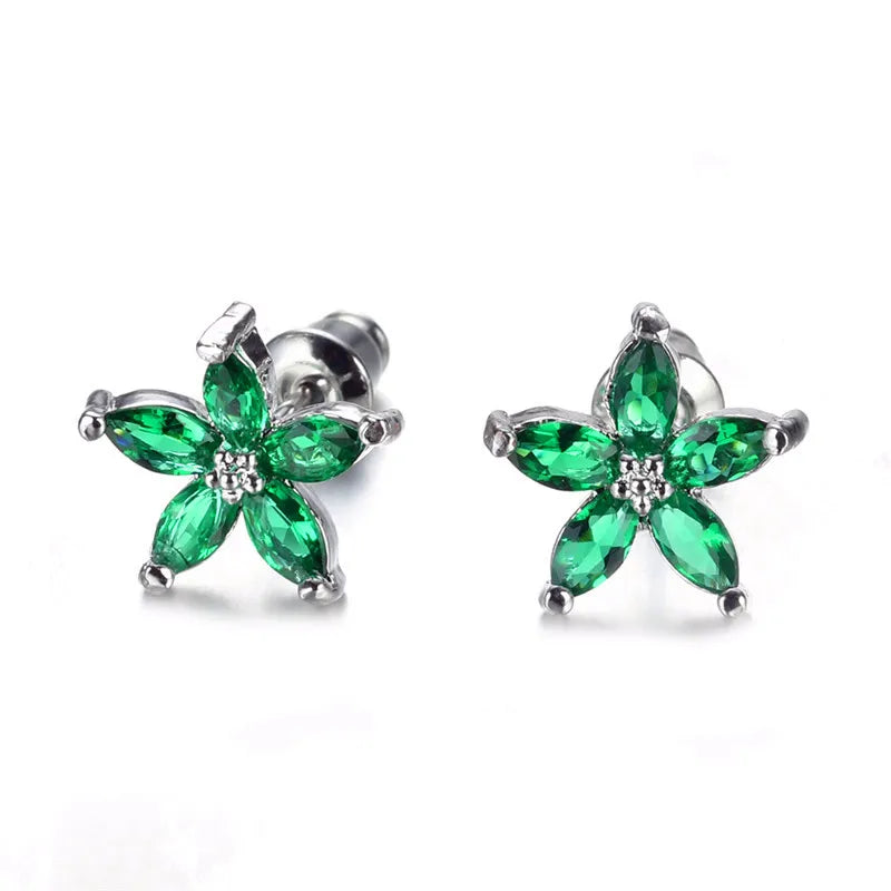 Stellina | Colorstone Star Stud Earrings