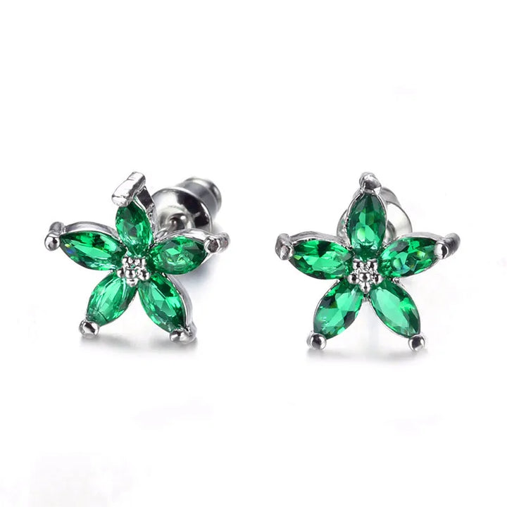Stellina | Colorstone Star Stud Earrings