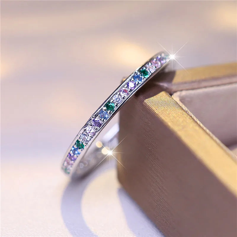 Aurelia Rainbow Pavé Ring hero view