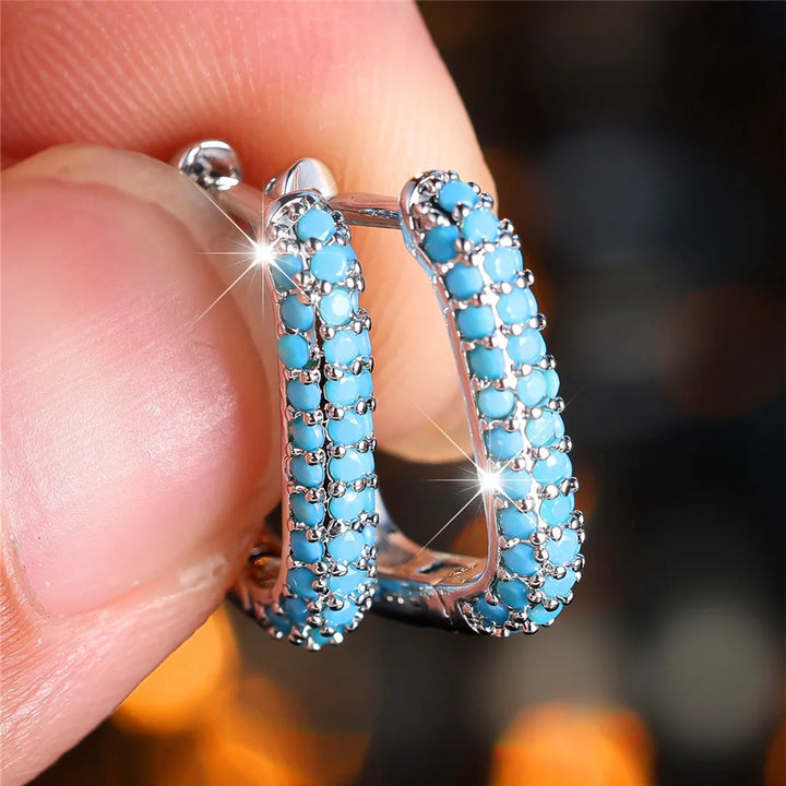 Selene Petite Crystal Stud Earrings hero view