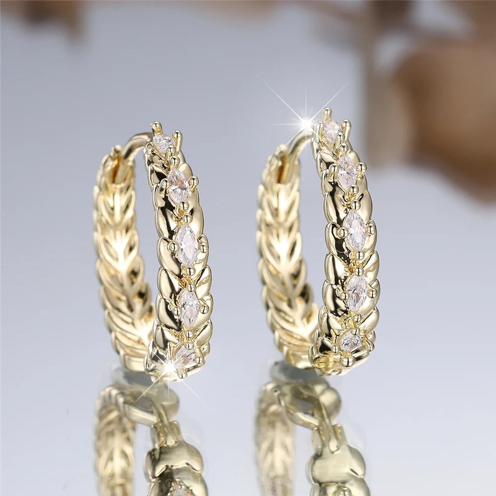 Estelle Crystal Circle Hoop Earrings hero view