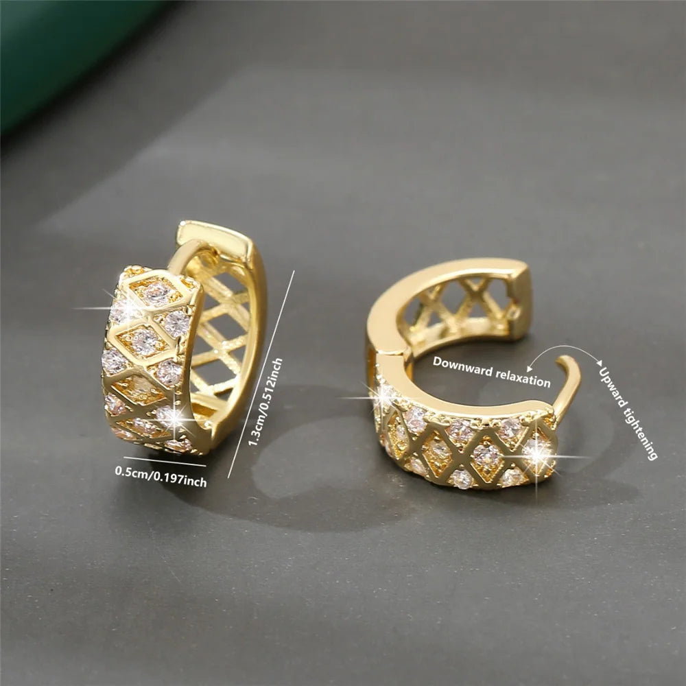 Odette Crystal Oval Hoop Earrings alternate view