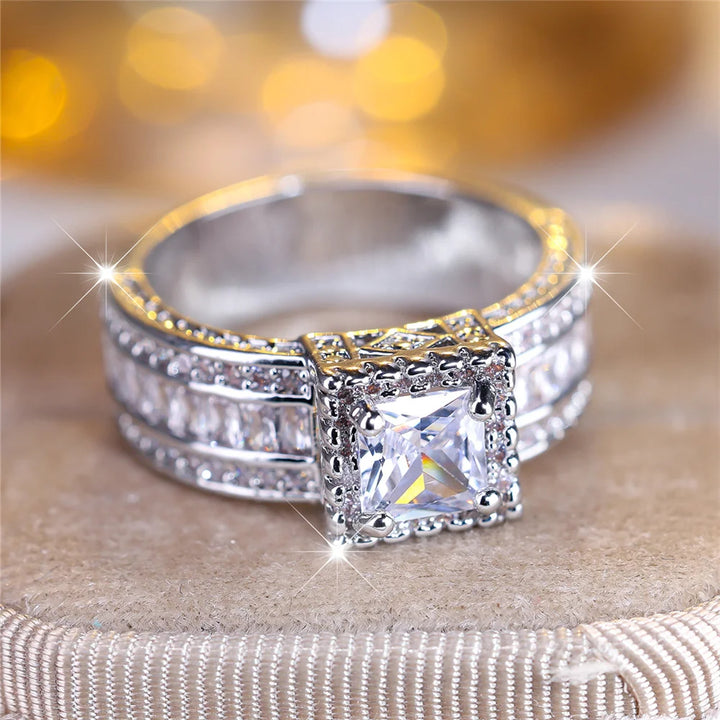 Bianca Crystal Cluster Ring styled view