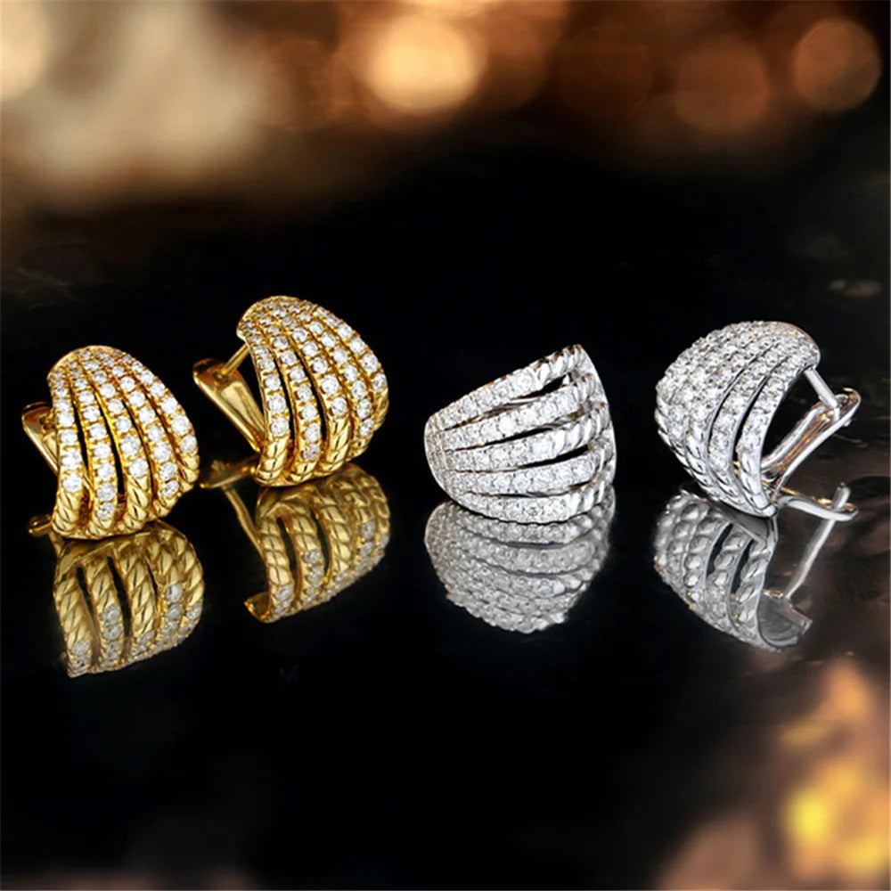 Lucienne Crystal Round Hoop Earrings additional detail
