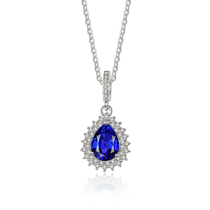Jardin Colorstone Teardrop Necklace close-up detail