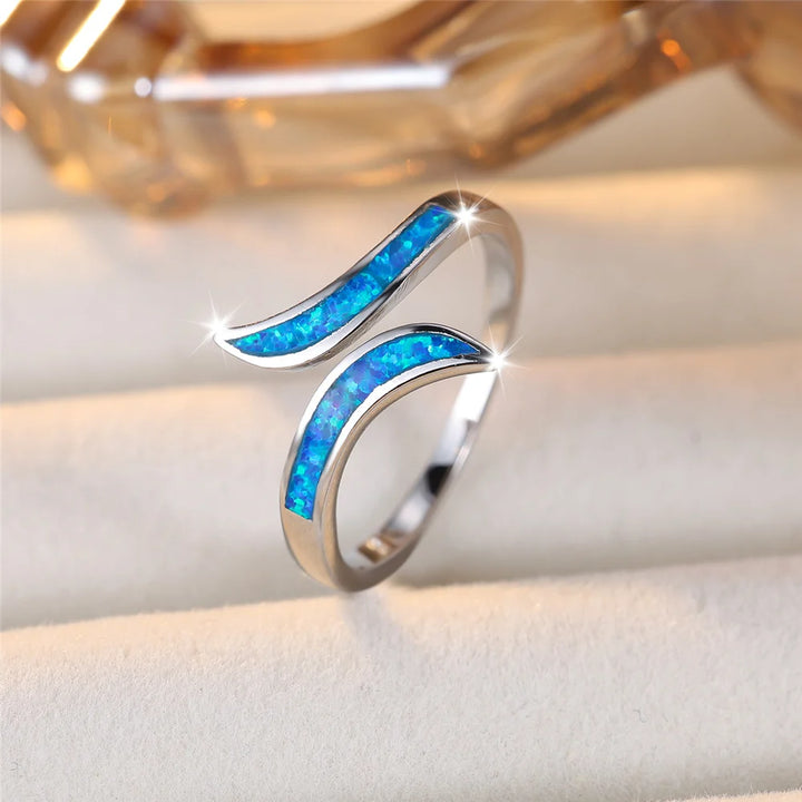 Blue Flame | Opal-Look Ring