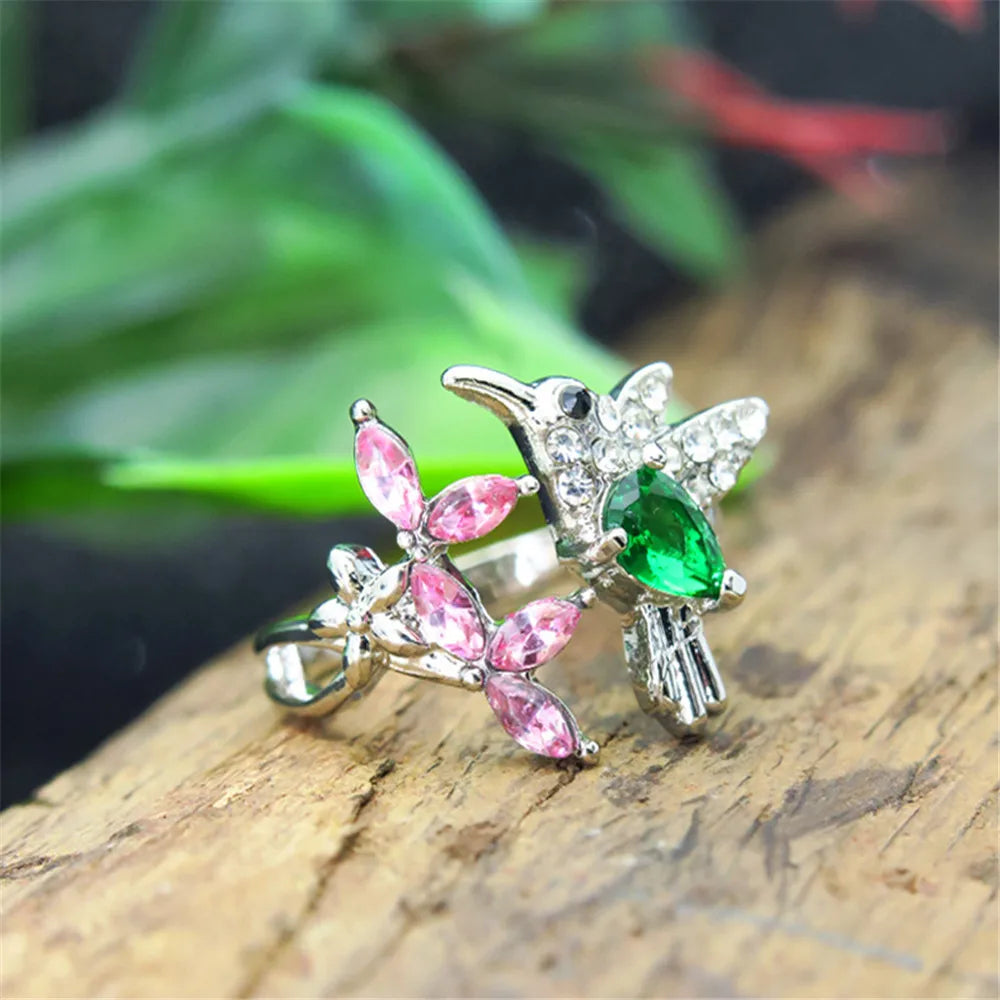 Liora Bird Garden Open Ring additional detail