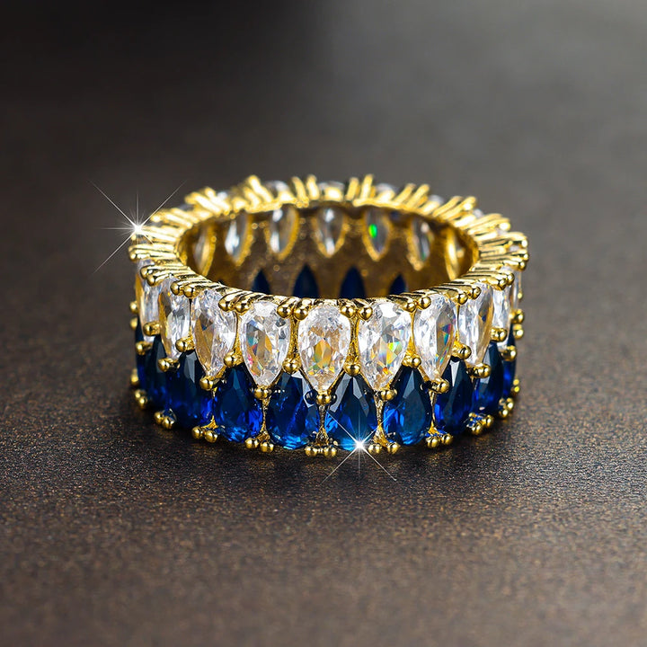 Aquarelle | Colorstone Teardrop Ring