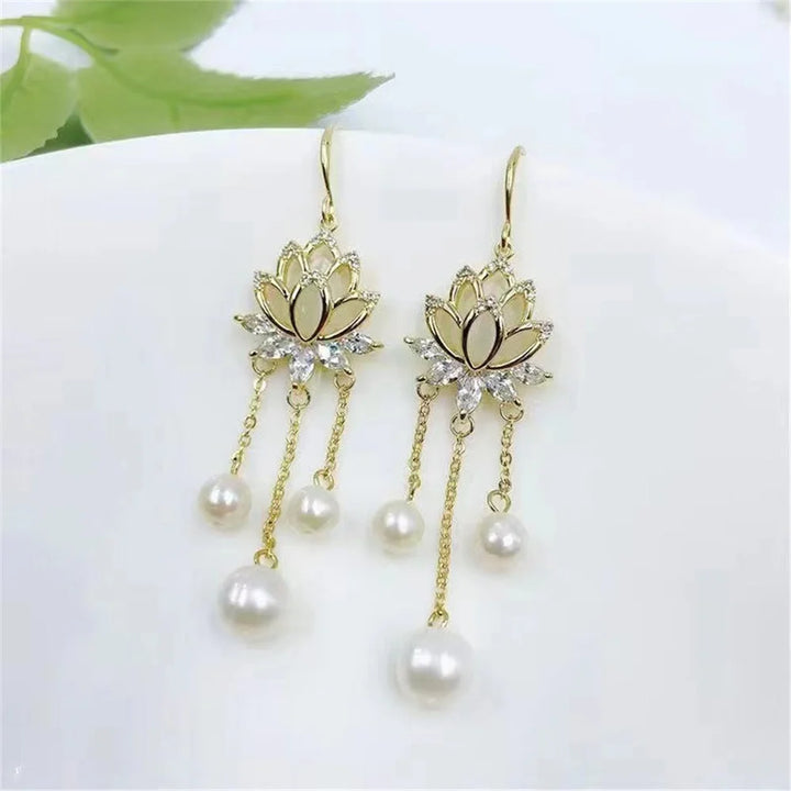 Verdina Pearl-Look Drop Earrings hero view