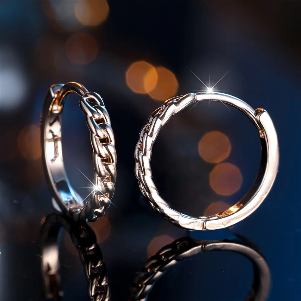 Charme vrouwelijke ronde hoepel oorbellen goud kleur eenvoudige bruiloft sieraden voor vrouwen