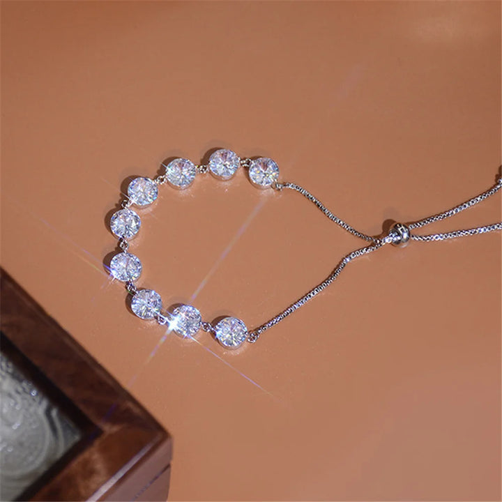 Colette Crystal Bow Bracelet styled view