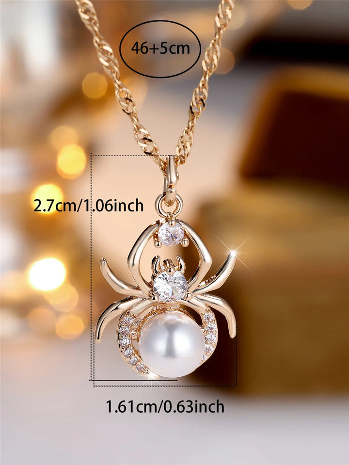 Aranea | Crystal Spider Pendant Necklace
