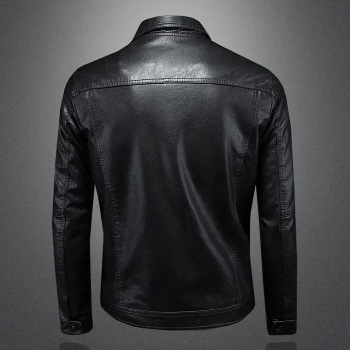 Chaqueta Biker de Cuero para Hombre