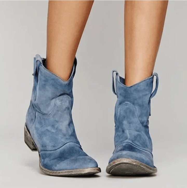 Hailey | Botines Efecto Ante