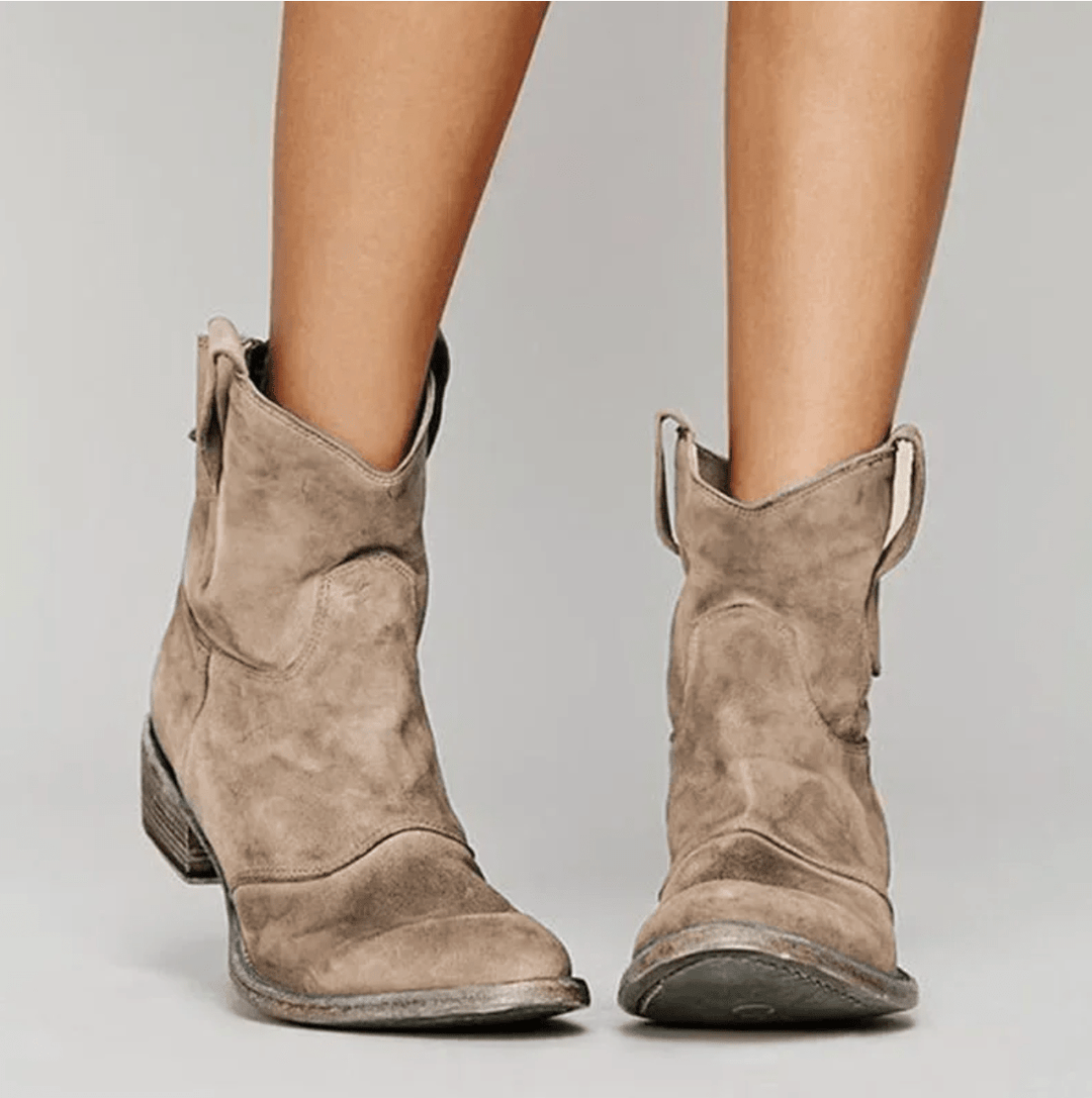 Hailey | Botines Efecto Ante