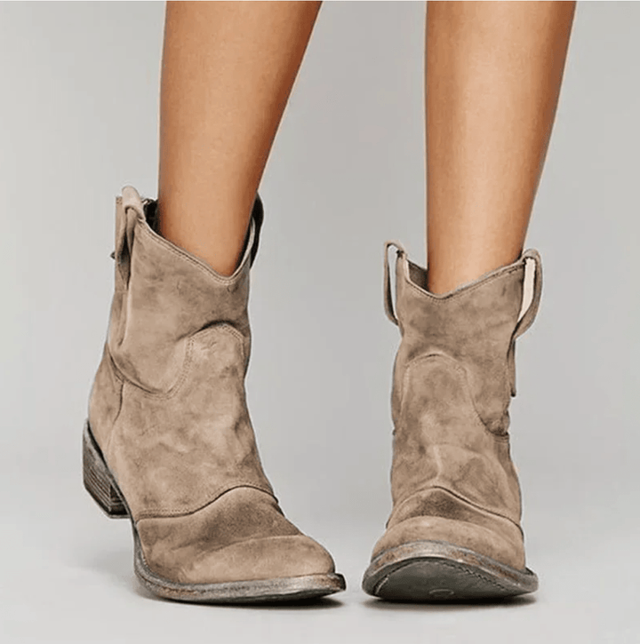 Hailey | Botines Efecto Ante
