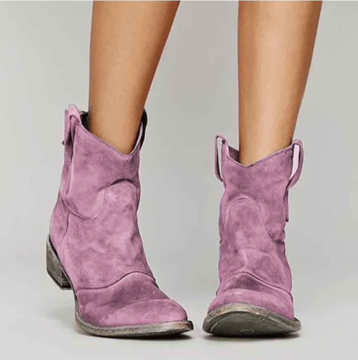 Hailey | Botines Efecto Ante